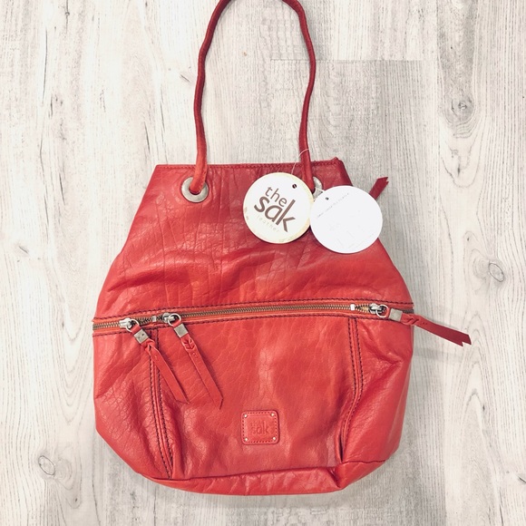 The Sak Handbags - NWT The Sak Camino Convertible Backpack Red